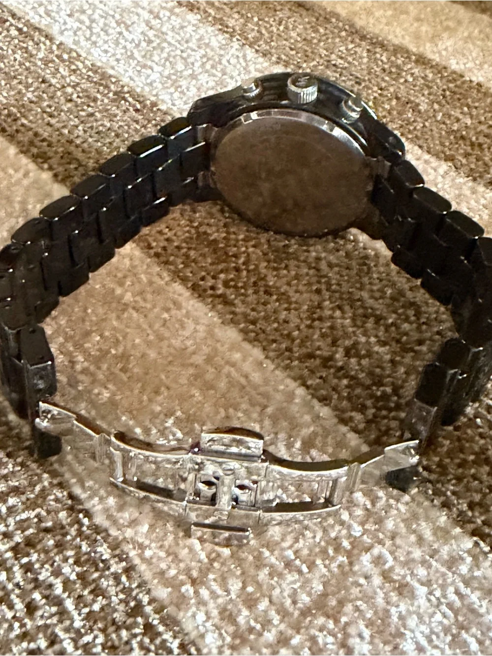 Michael Kors Women’s Black Ceramic Chronograph Watch. New $25 Battery On 8/11/26
